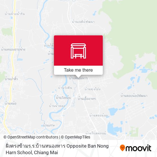ฝั่งตรงข้ามร.ร.บ้านหนองหาร Opposite Ban Nong Harn School map