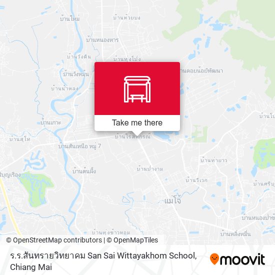 ร.ร.สันทรายวิทยาคม San Sai Wittayakhom School map