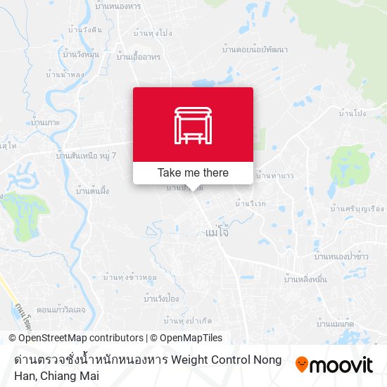 ด่านตรวจชั่งน้ำหนักหนองหาร Weight Control Nong Han map