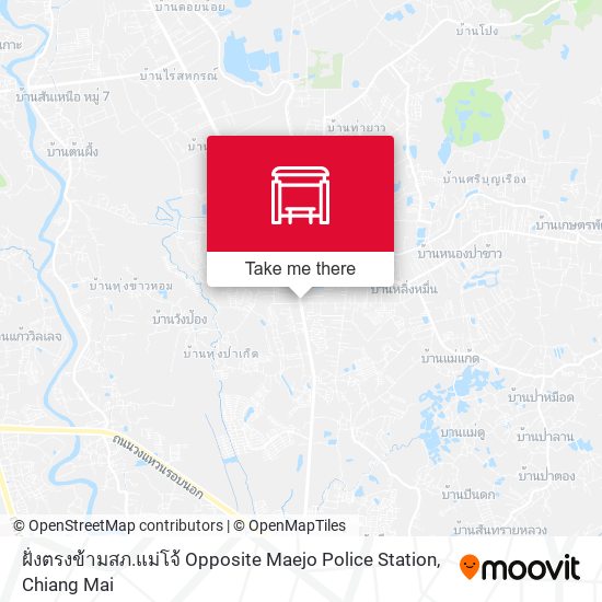 ฝั่งตรงข้ามสภ.แม่โจ้ Opposite Maejo Police Station map