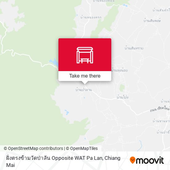 ฝั่งตรงข้ามวัดป่าลัน Opposite WAT Pa Lan map