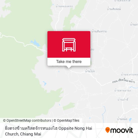 ฝั่งตรงข้ามคริสตจักรหนองไฮ Oppsite Nong Hai Church map