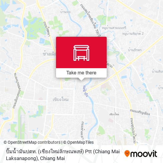 ปั๊มน้ำมันปตท. (เชียงใหม่ลักษณพงษ์) Ptt (Chiang Mai Laksanapong) map
