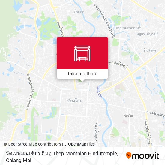 วัดเทพมณเฑียร ฮินดู Thep Monthian Hindutemple map