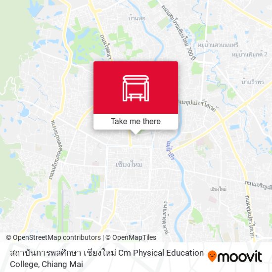 สถาบันการพลศึกษา เชียงใหม่ Cm Physical Education College map