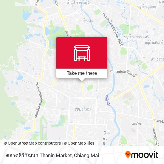 ตลาดศิริวัฒนา Thanin Market map