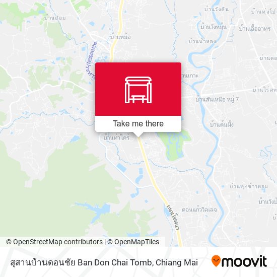 สุสานบ้านดอนชัย Ban Don Chai Tomb map