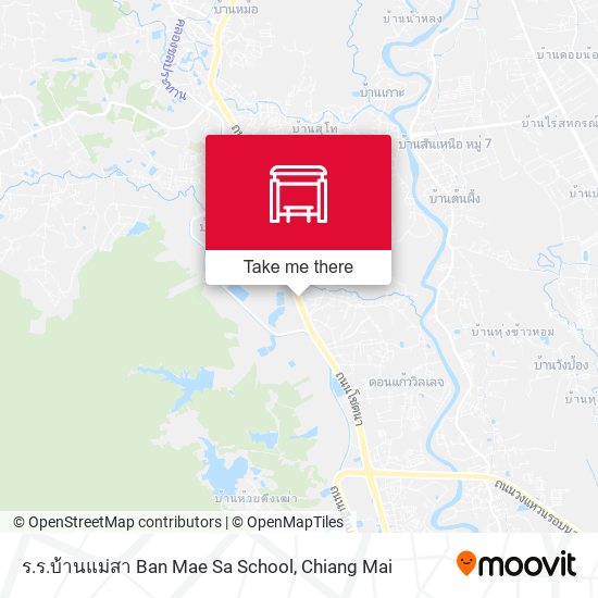 ร.ร.บ้านแม่สา Ban Mae Sa School map