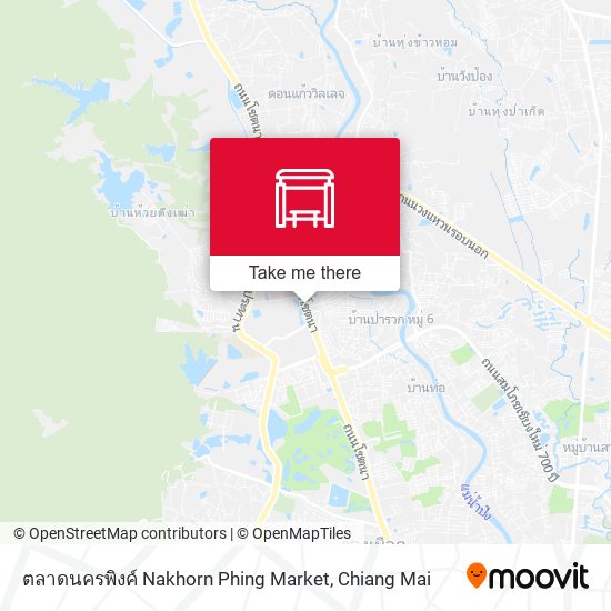 ตลาดนครพิงค์ Nakhorn Phing Market map