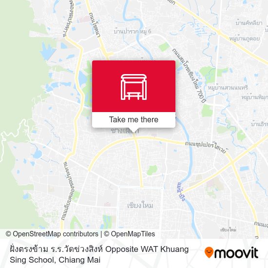 ฝั่งตรงข้าม ร.ร.วัดข่วงสิงห์ Opposite WAT Khuang Sing School map