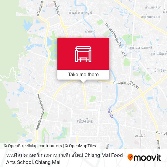 ร.ร.ศิลปศาสตร์การอาหารเชียงใหม่ Chiang Mai Food Arts School map