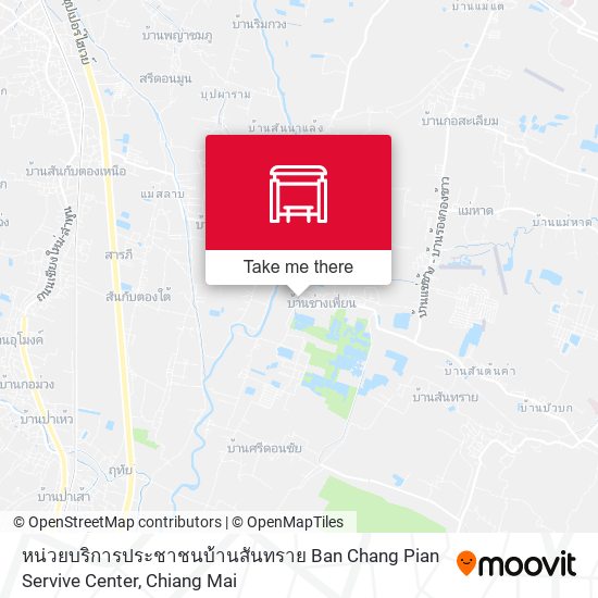 หน่วยบริการประชาชนบ้านสันทราย Ban Chang Pian Servive Center map