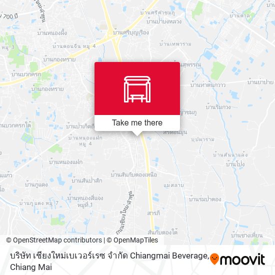 บริษัท เชียงใหม่เบเวอร์เรซ จำกัด Chiangmai Beverage map