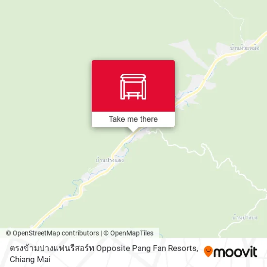 ตรงข้ามปางแฟนรีสอร์ท Opposite Pang Fan Resorts map