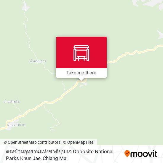 ตรงข้ามอุทยานแห่งชาติขุนแจ Opposite National Parks Khun Jae map
