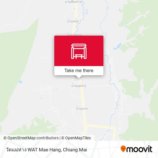 วัดแม่ห่าง WAT Mae Hang map