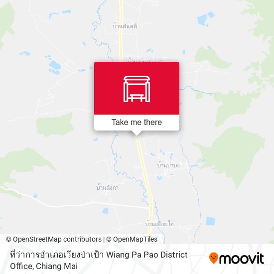 ที่ว่าการอำเภอเวียงป่าเป้า Wiang Pa Pao District Office map