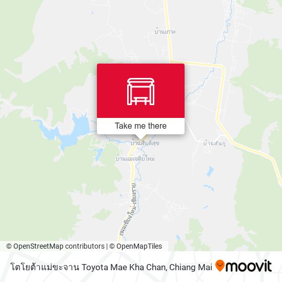 โตโยต้าแม่ขะจาน Toyota Mae Kha Chan map