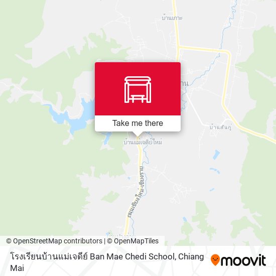 โรงเรียนบ้านแม่เจดีย์ Ban Mae Chedi School map