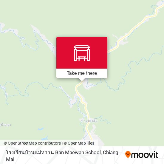 โรงเรียนบ้านแม่หวาน Ban Maewan School map