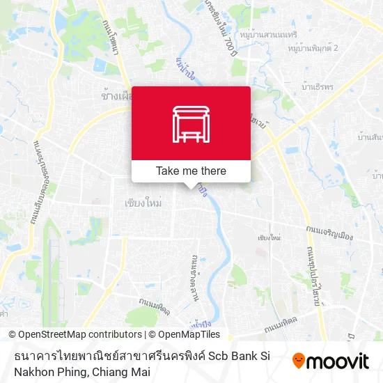 ธนาคารไทยพาณิชย์สาขาศรีนครพิงค์ Scb Bank Si Nakhon Phing map
