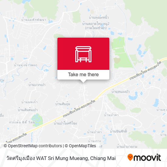 วัดศรีมุงเมือง WAT Sri Mung Mueang map