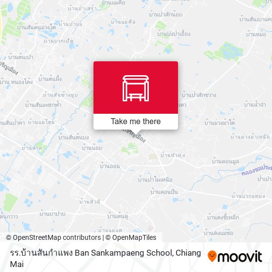 รร.บ้านสันกำแพง Ban Sankampaeng School map