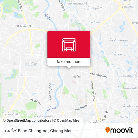 เอสโซ่ Esso Chiangmai map