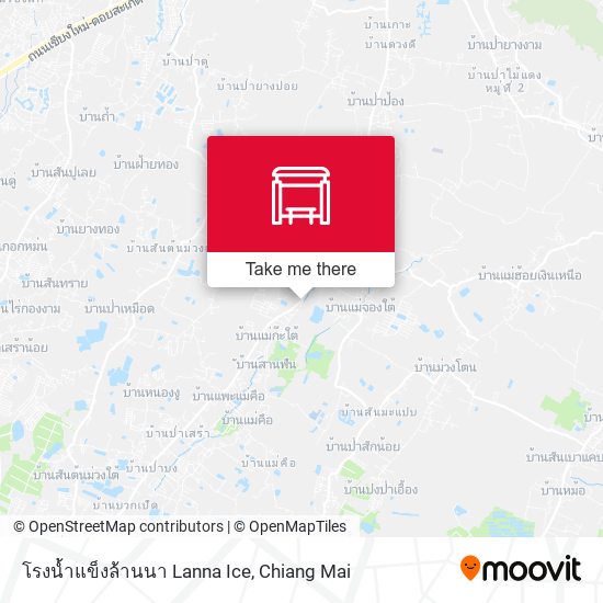 โรงน้ำแข็งล้านนา Lanna Ice map