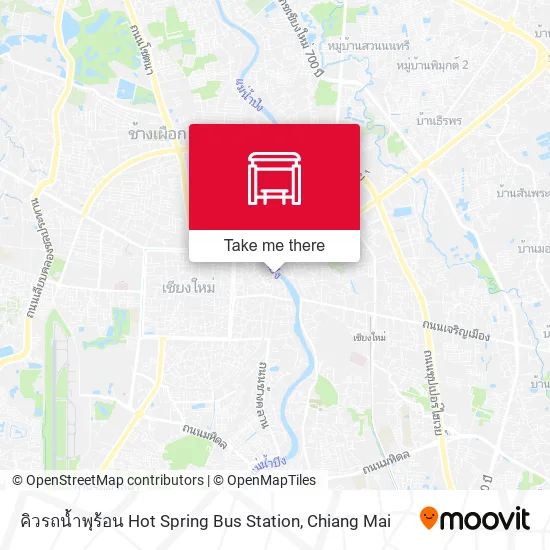 คิวรถน้ำพุร้อน Hot Spring Bus Station map