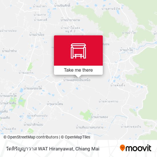 วัดหิรัญญาวาส WAT Hiranyawat map
