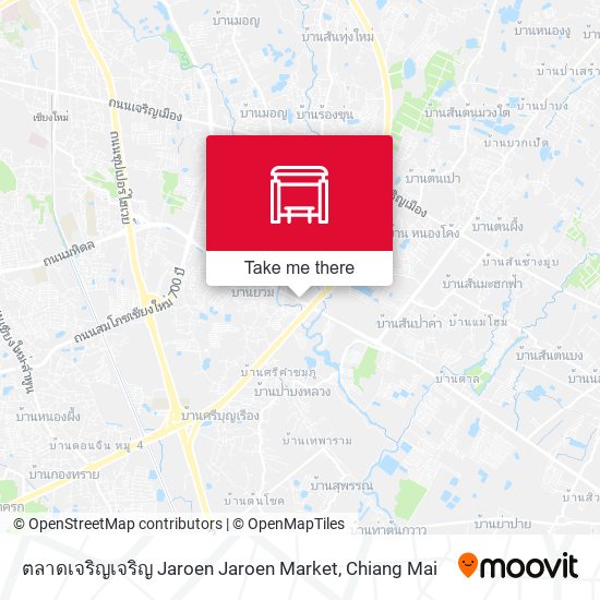 ตลาดเจริญเจริญ Jaroen Jaroen Market map