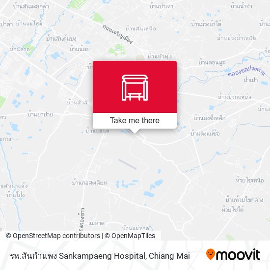 รพ.สันกำแพง Sankampaeng Hospital map