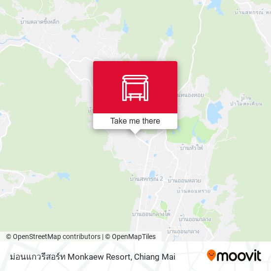 ม่อนแกวรีสอร์ท Monkaew Resort map