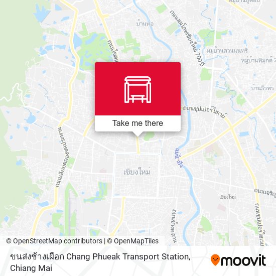 ขนส่งช้างเผือก Chang Phueak Transport Station map
