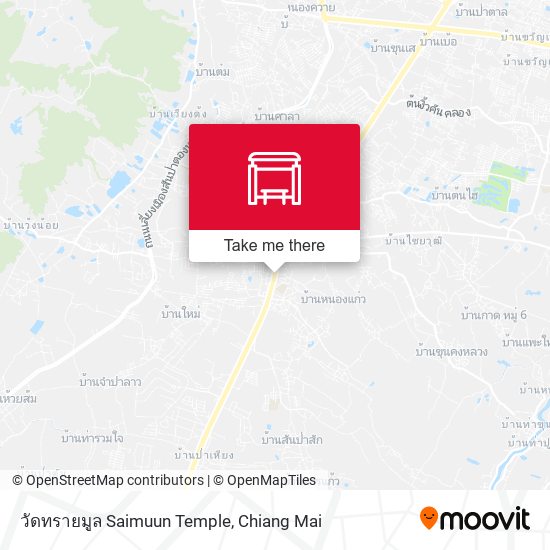 วัดทรายมูล Saimuun Temple map