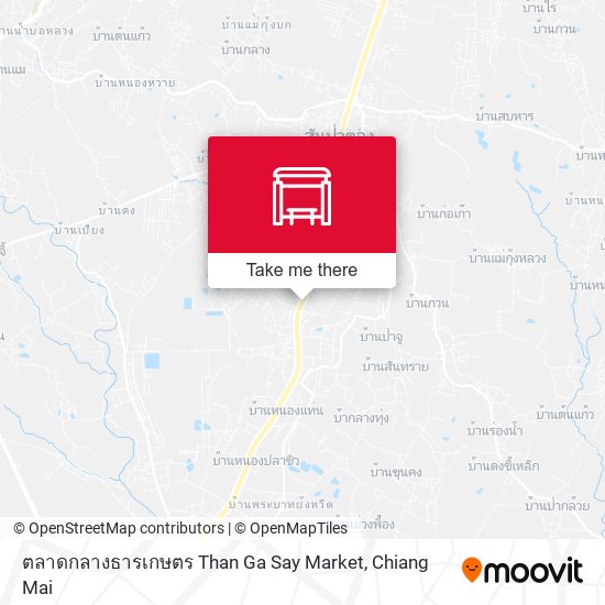 ตลาดกลางธารเกษตร Than Ga Say Market map