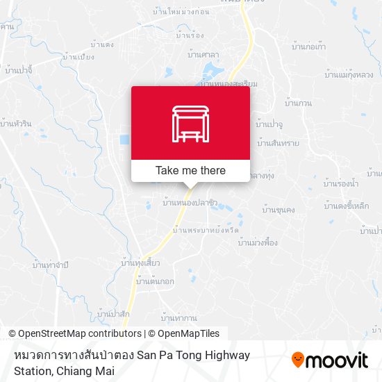 หมวดการทางสันป่าตอง San Pa Tong Highway Station map