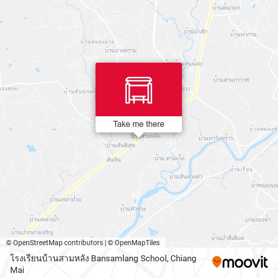 โรงเรียนบ้านสามหลัง Bansamlang School map