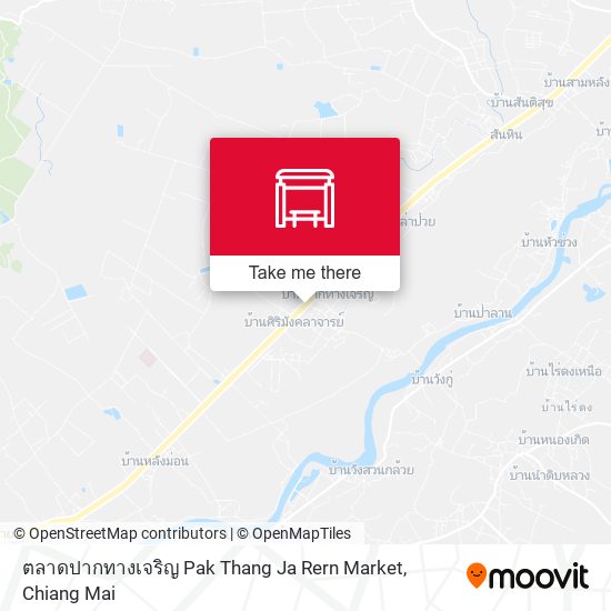 ตลาดปากทางเจริญ Pak Thang Ja Rern Market map