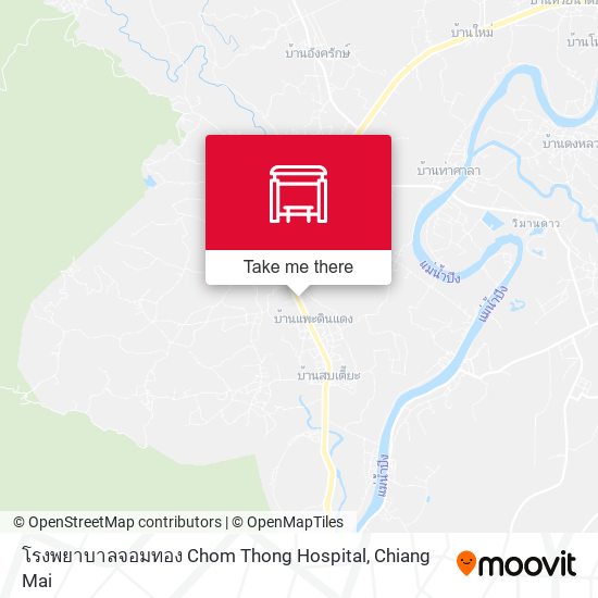 โรงพยาบาลจอมทอง Chom Thong Hospital map