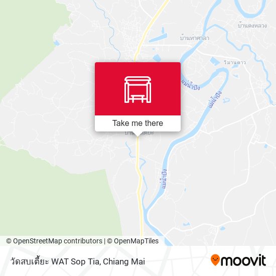 วัดสบเตี้ยะ WAT Sop Tia map