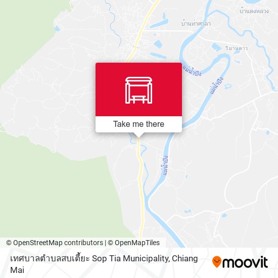 เทศบาลตำบลสบเตี้ยะ Sop Tia Municipality map