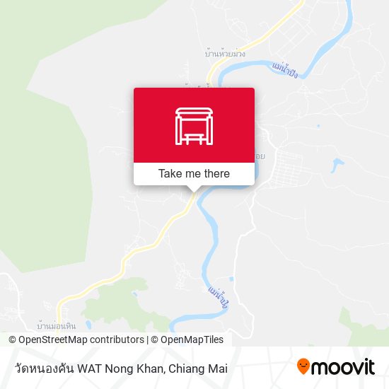 วัดหนองคัน WAT  Nong Khan map