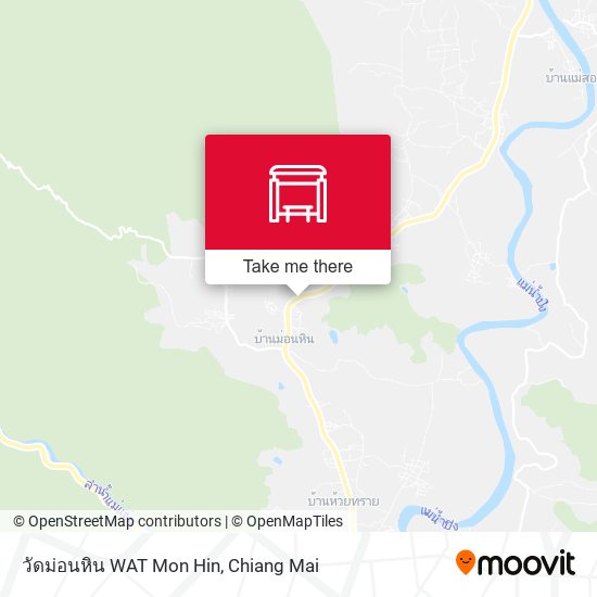 วัดม่อนหิน WAT Mon Hin map