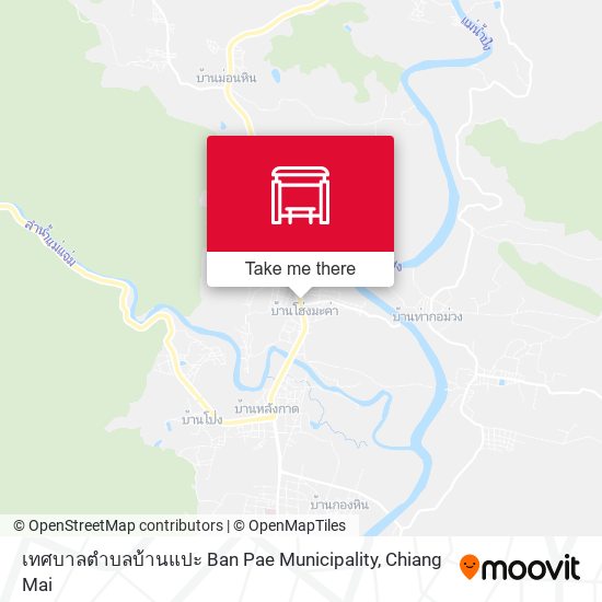 เทศบาลตำบลบ้านแปะ Ban Pae Municipality map
