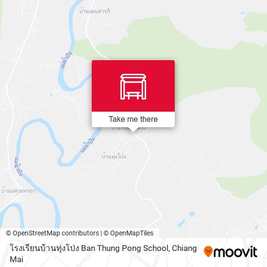 โรงเรียนบ้านทุ่งโป่ง Ban  Thung  Pong School map