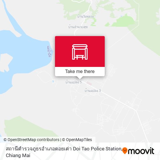 สถานีตำรวจภูธรอำเภอดอยเต่า Doi  Tao  Police Station map