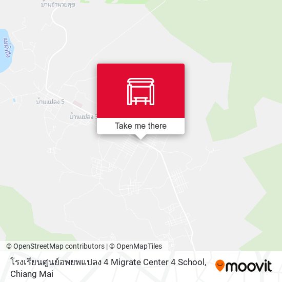 โรงเรียนศูนย์อพยพแปลง 4 Migrate  Center 4 School map