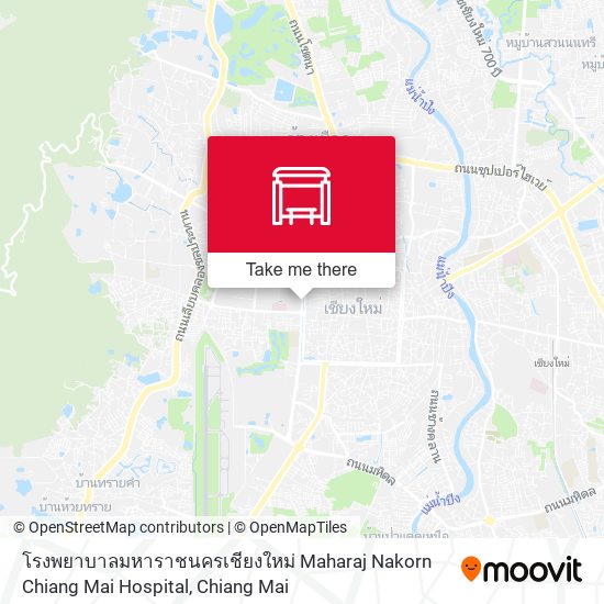 โรงพยาบาลมหาราชนครเชียงใหม่ Maharaj Nakorn Chiang Mai Hospital map